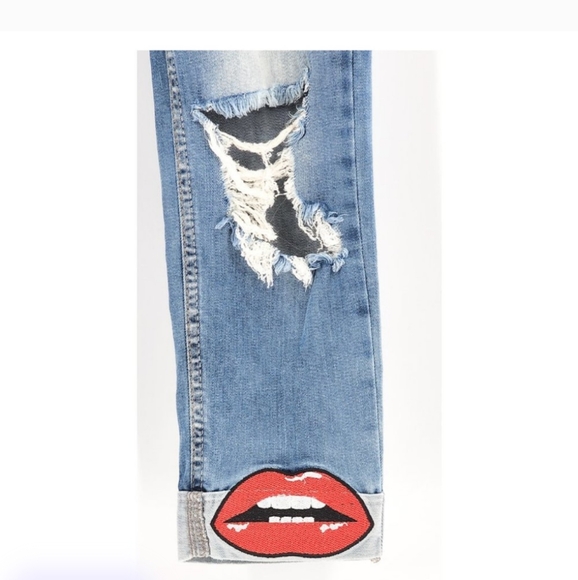 PHILLIP PLEIN Ripped Lip Jeans 27 - Picture 8 of 14